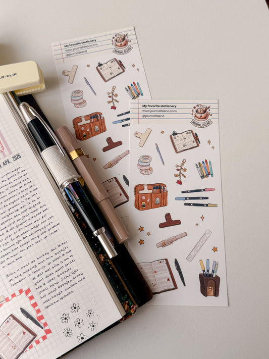 Journal Blend Stickersheet - My Favorite stationery