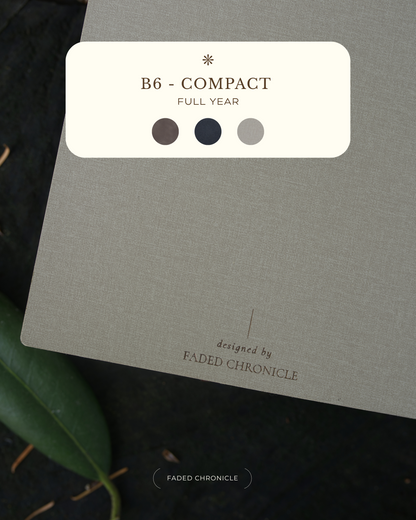 [PRE-ORDER] Faded Chronicle 2026 B6 Planner - Compact
