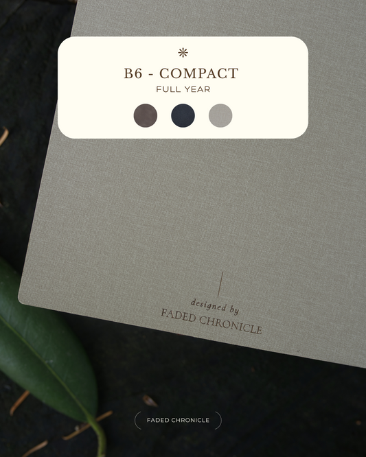 [PRE-ORDER] Faded Chronicle 2026 B6 Planner - Compact