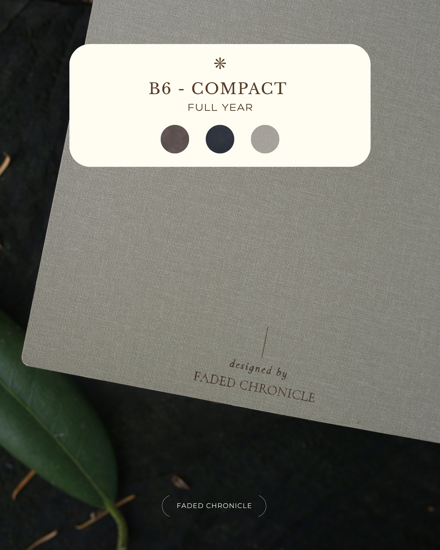 [PRE-ORDER] Faded Chronicle 2026 B6 Planner - Compact