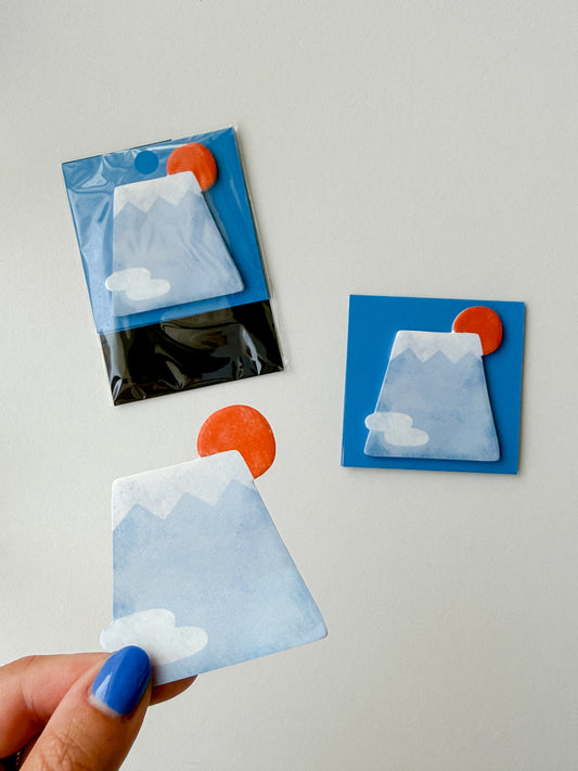 57946 - Mind Wave -sticky note - mount Fuji