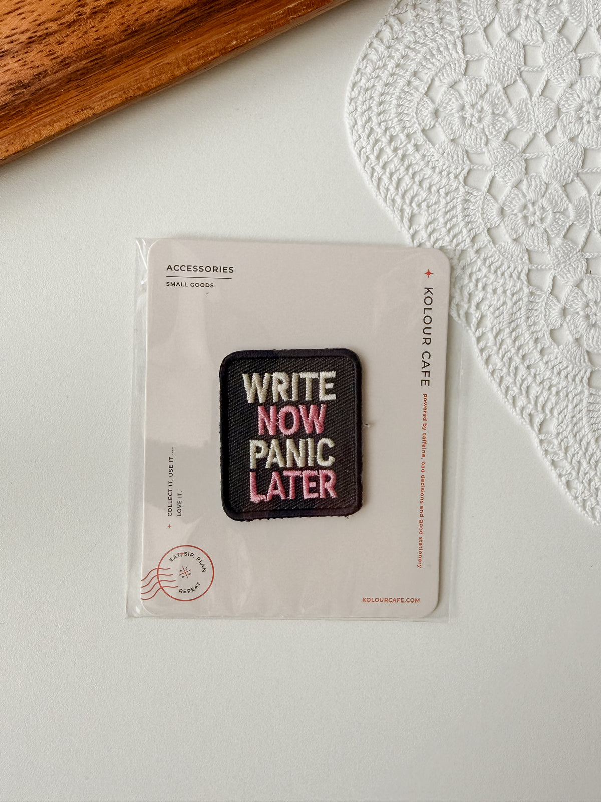 Kolour Cafe - Patch - Write now panic later