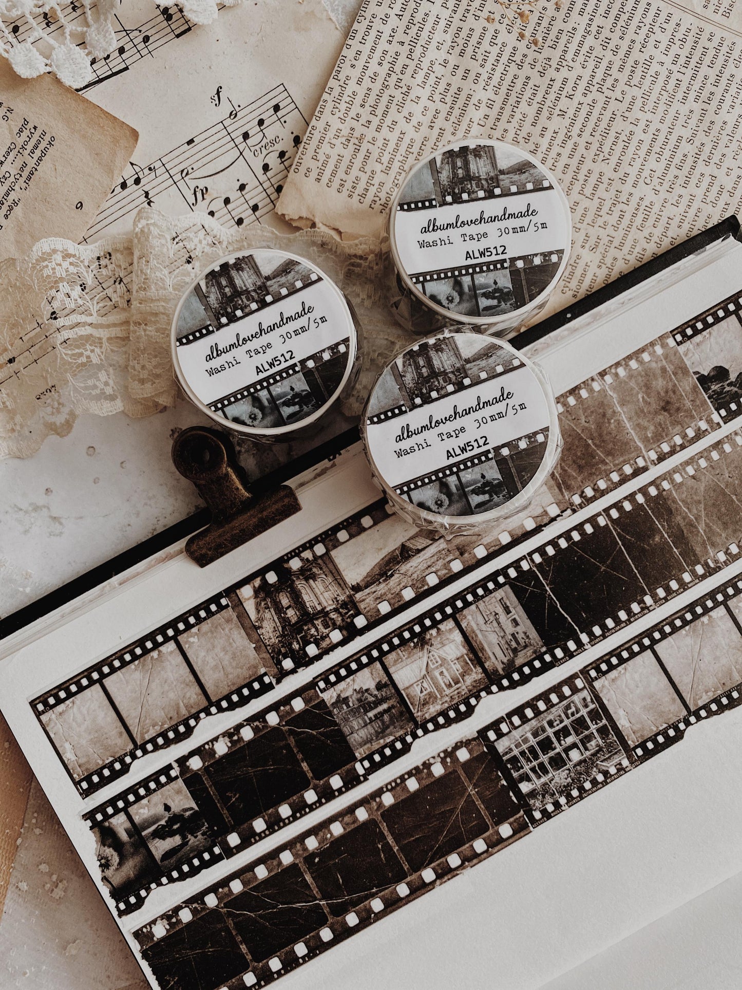 Albumlovehandmade - washi tape - Filmtape ALW512
