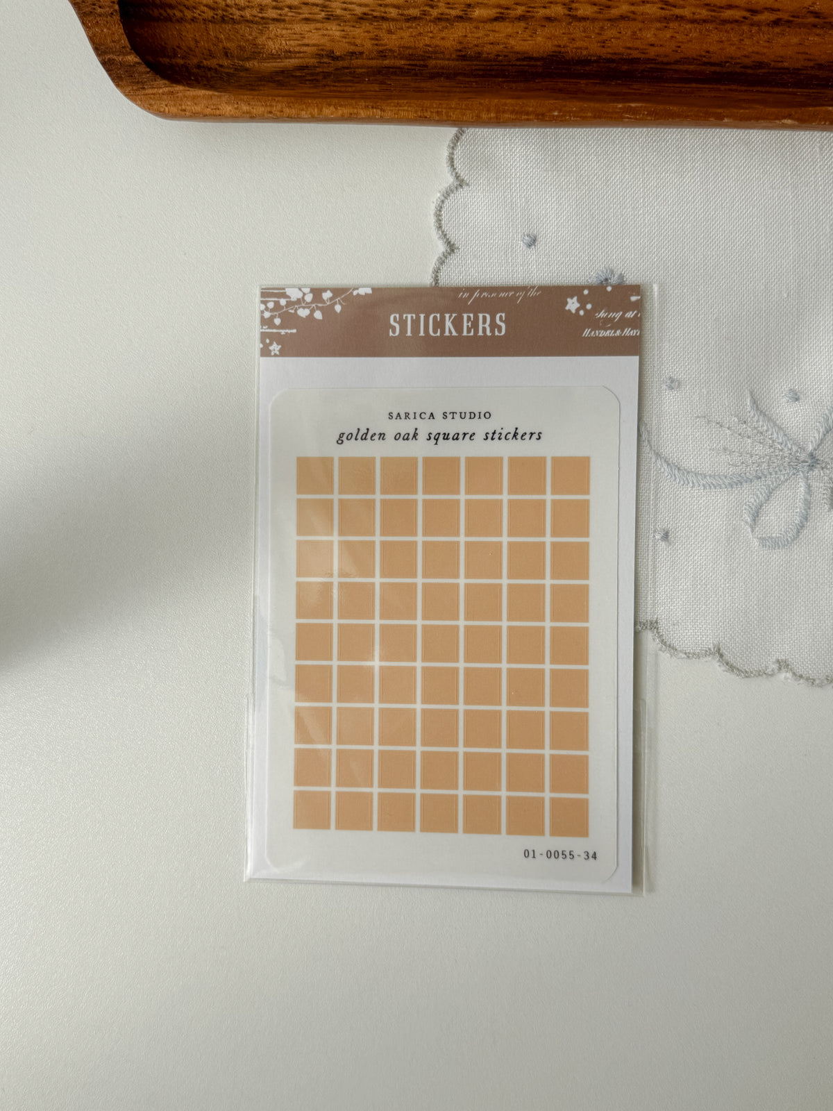 Sarica Studio - Square stickers - multiple colors