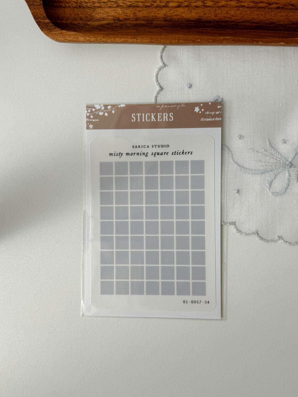 Sarica Studio - Square stickers - multiple colors