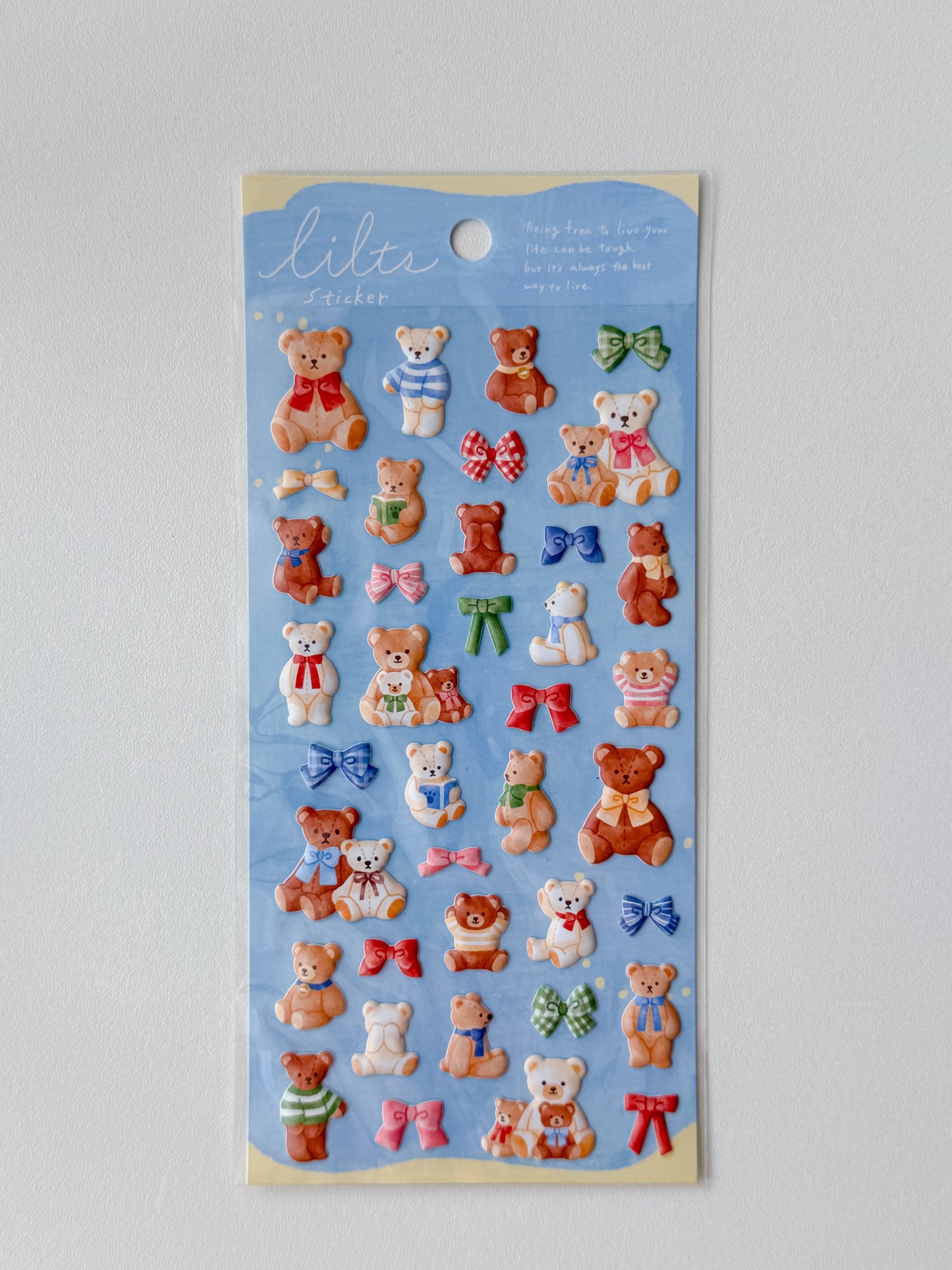 82808 - Mind Wave - sticker sheet - puffy - bears