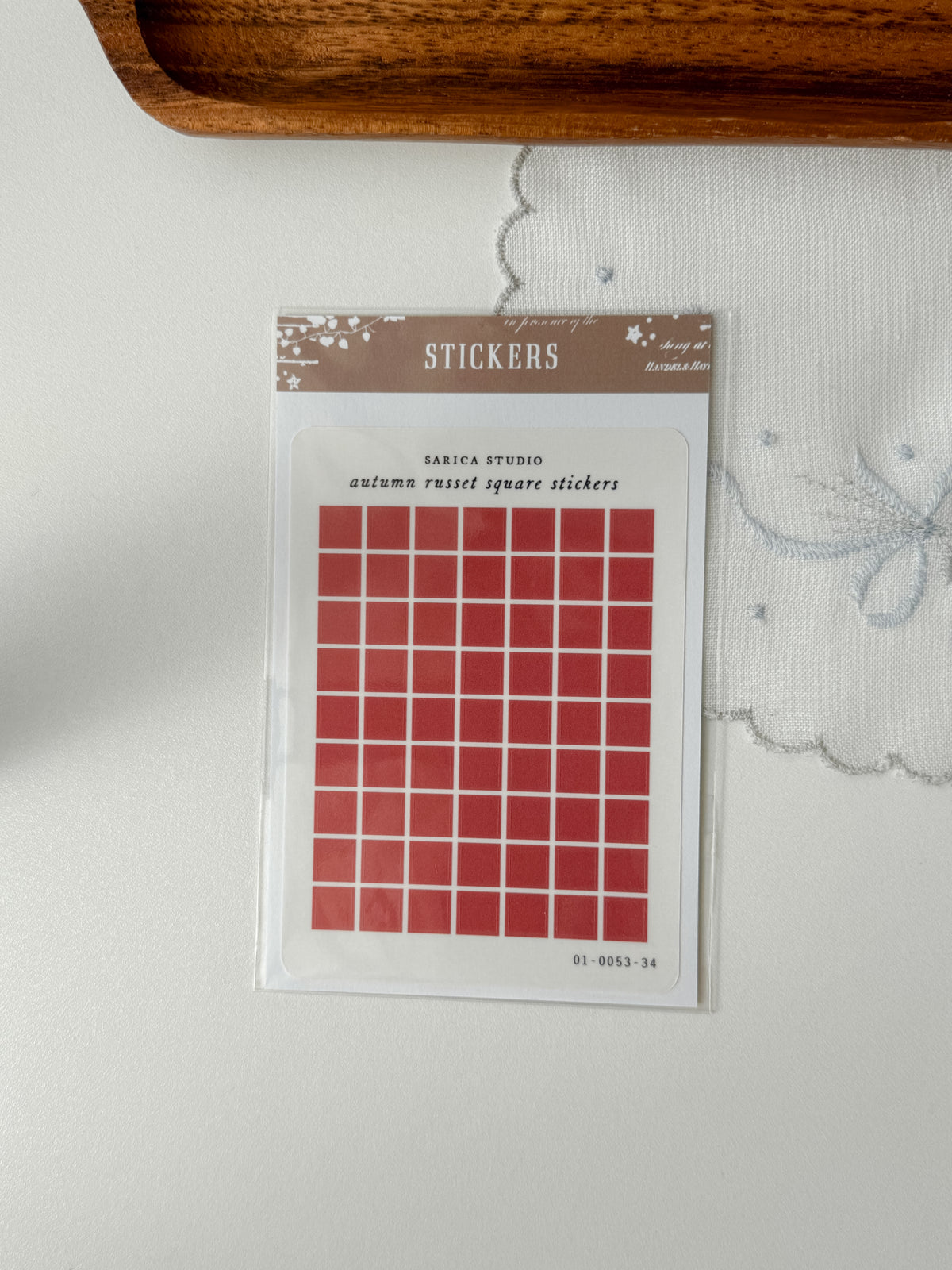 Sarica Studio - Square stickers - multiple colors