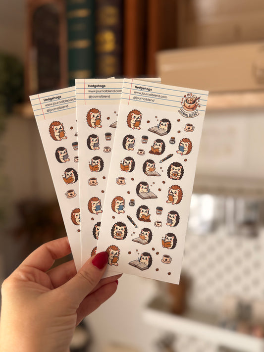 Stickersheet - Hedgehogs