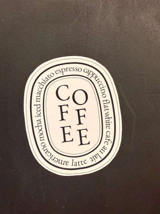 Coffee - diecut sticker