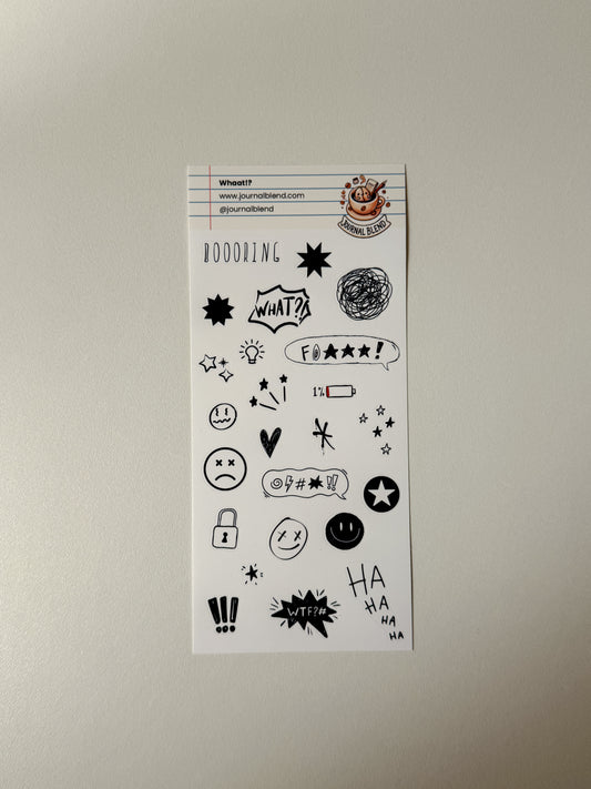 Journal Blend - Stickersheet - whaaat?!