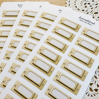 Stickersheet - Blank Label Plates