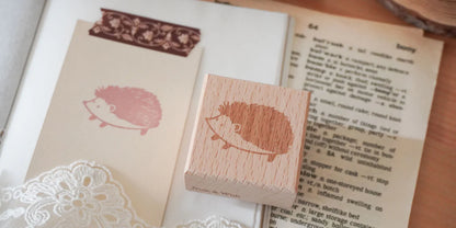 Note and Wish | Hedgehog rubberstamp