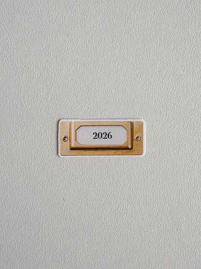 Journal Blend - 2026 label plate - Die cut