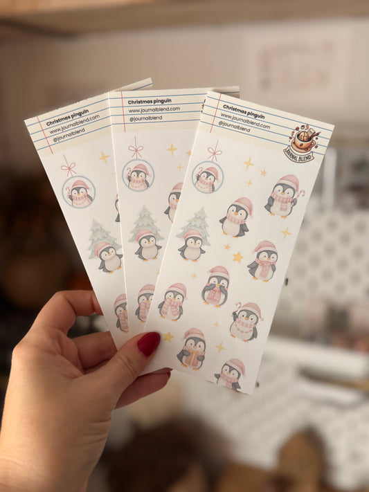 Stickersheet - Christmas Pinguin