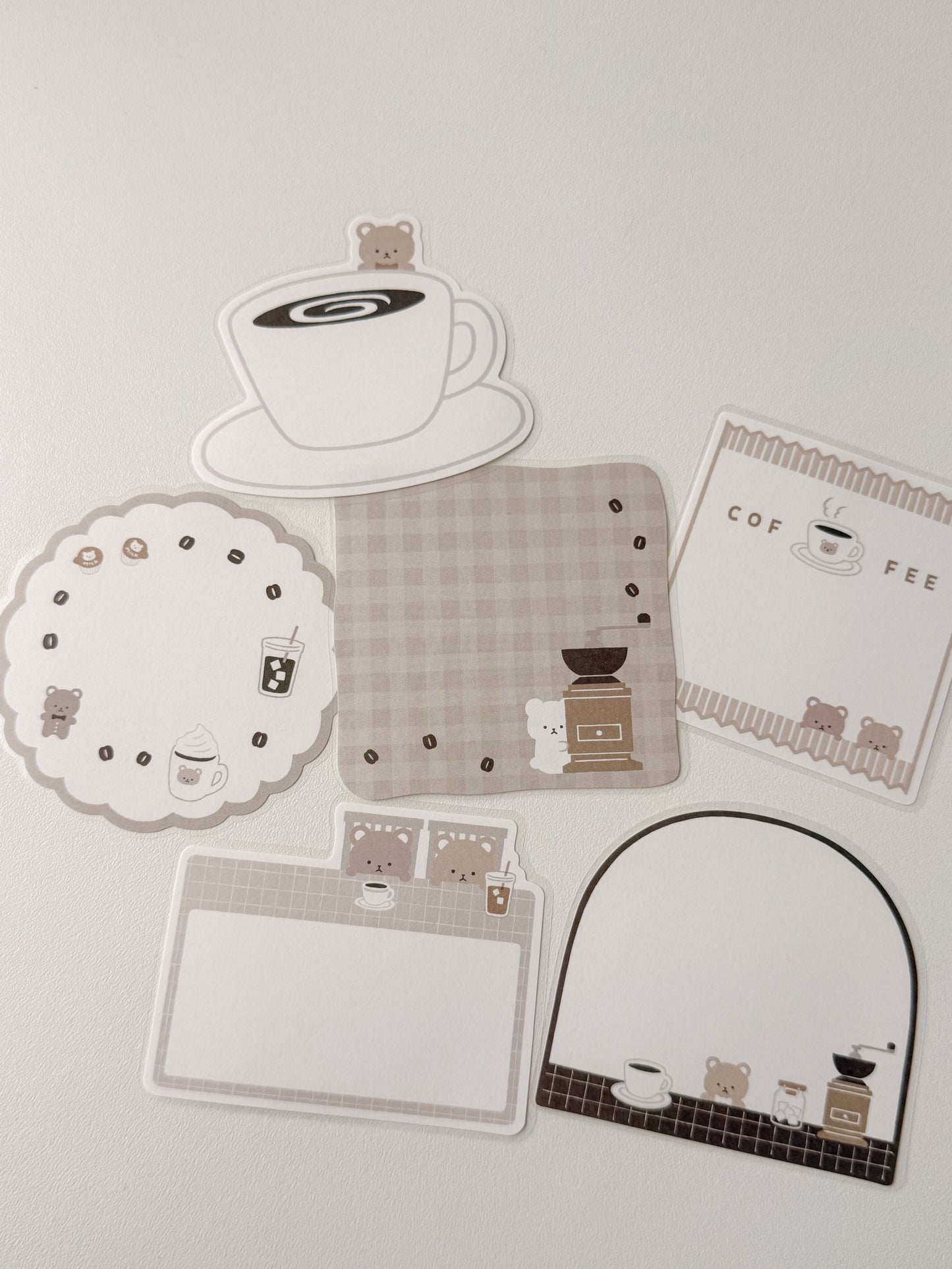 Papier Platz - Flake sticky notes - Bear coffee
