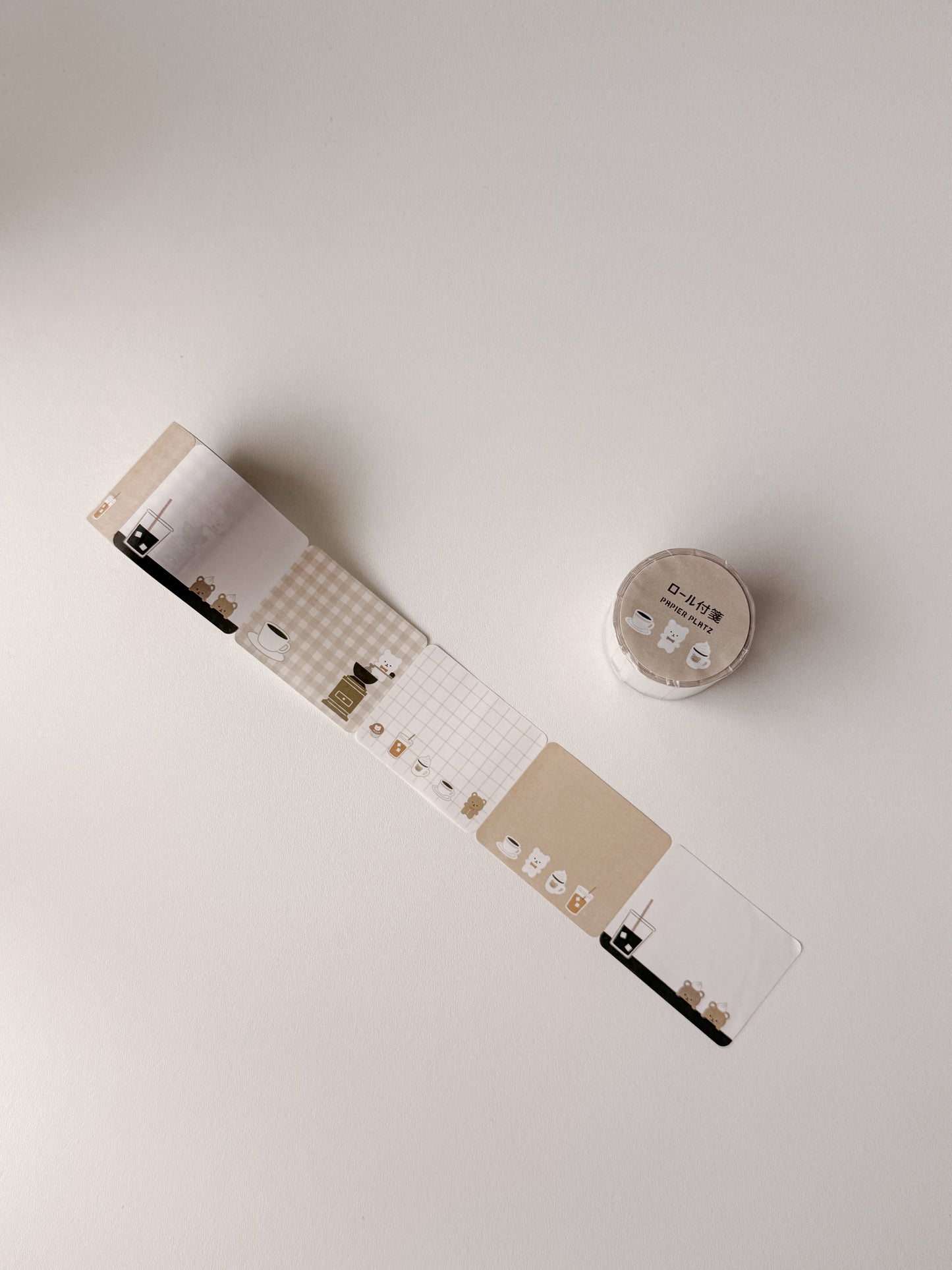 Papier Platz - rolled sticky note -  Bear Café