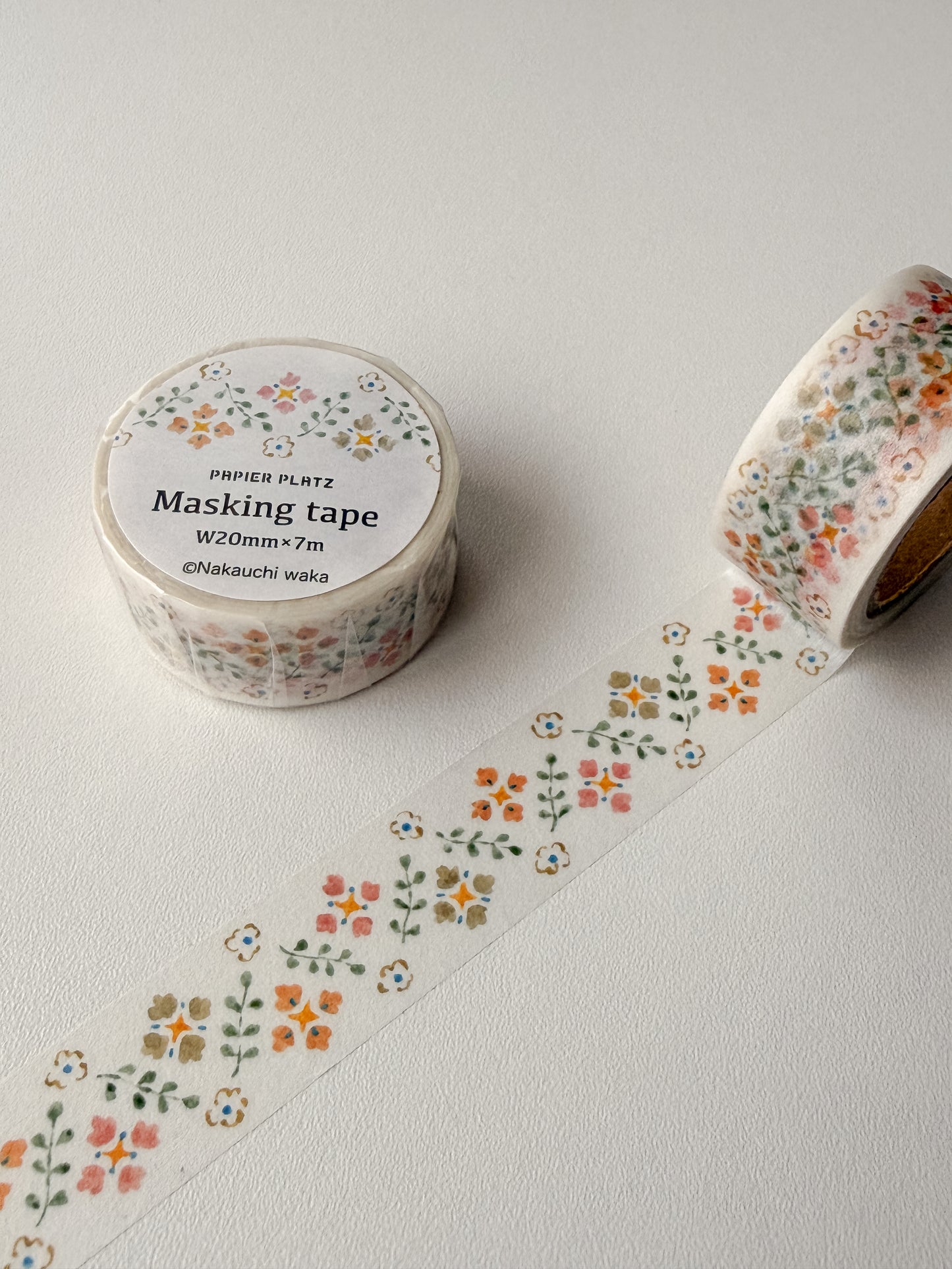 Papier Platz - washi tape - Nakauchi Waka - Floral pattern