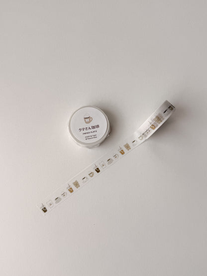 Papier Platz - washi tape - Bear coffee
