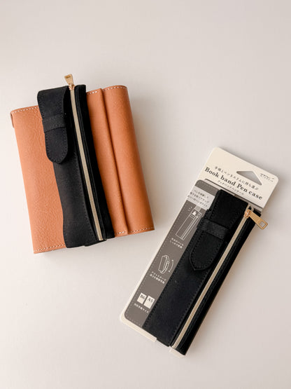Midori - Book Band Pen Case B6 - A5 Black