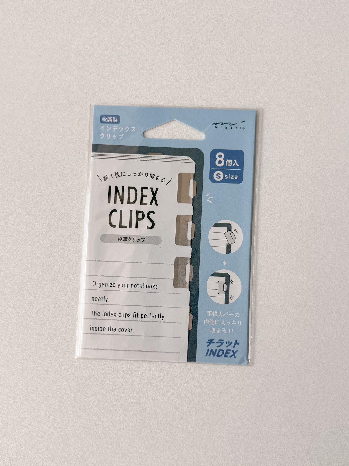 Midori - Index Clip S Chiratto - Silver