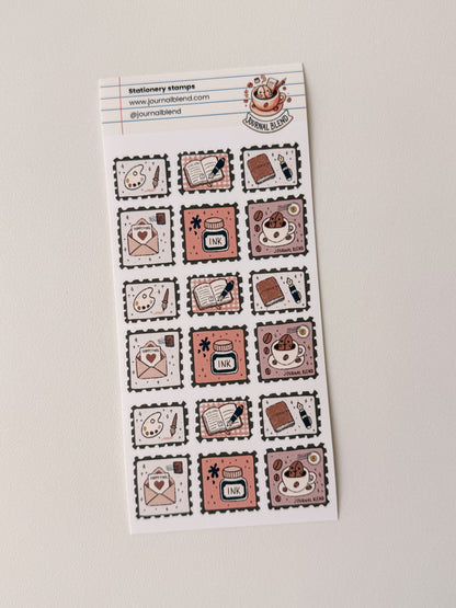 Journal Blend - Stickersheet - Stationery stamps