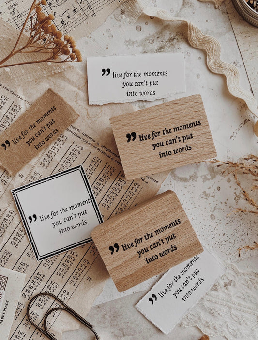 Albumlovehandmade - stamp - Live for the moments