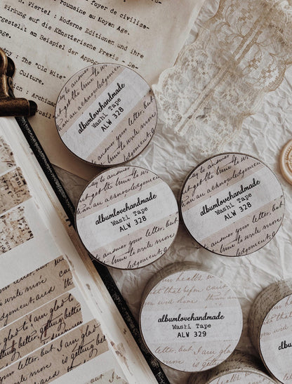 Albumlovehandmade - washi tape - Collage design (2 colors)
