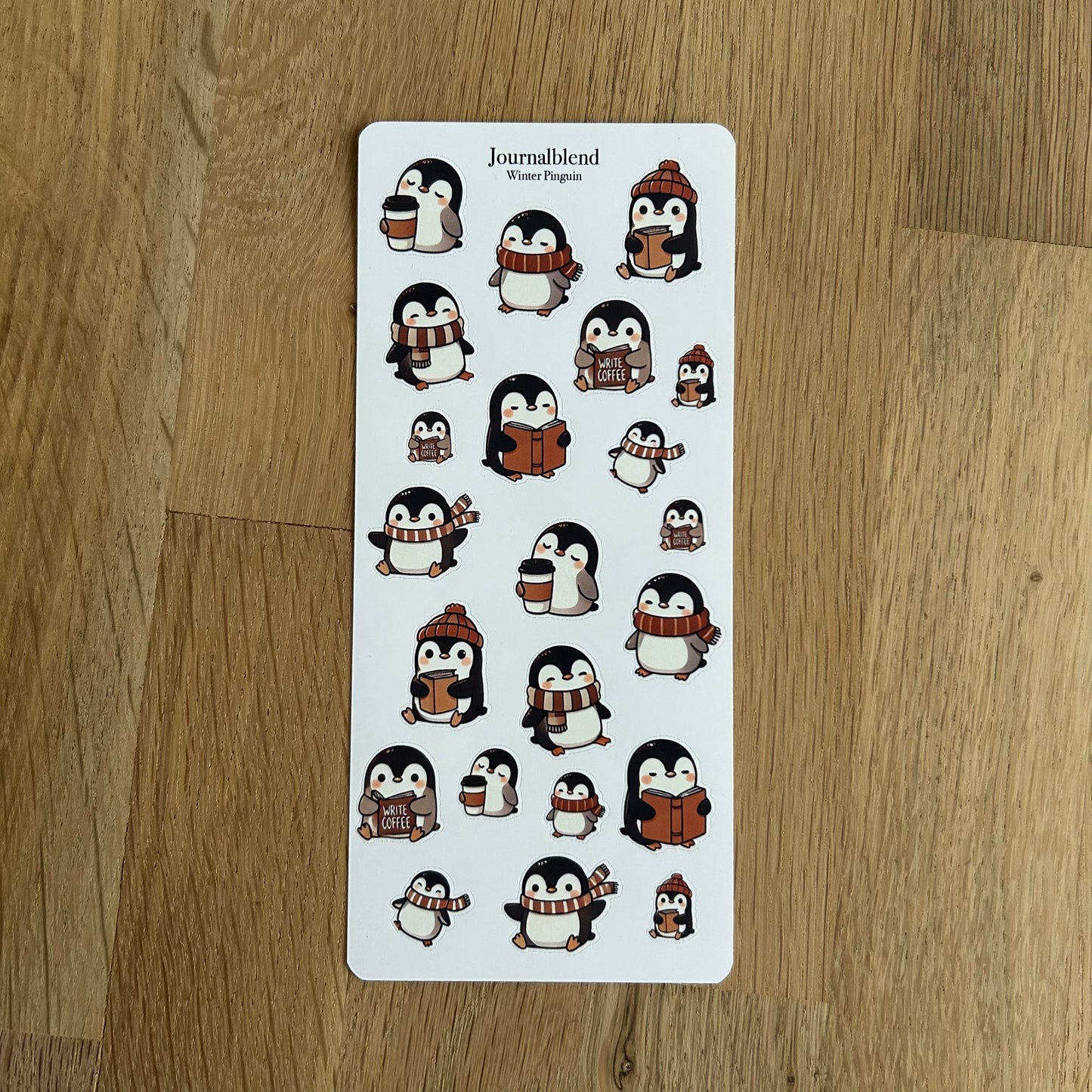 Stickersheet - Winter Pinguin