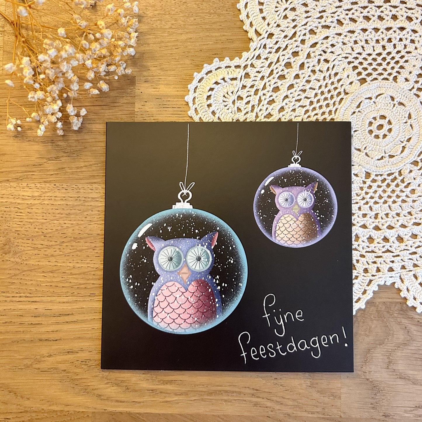 Christmas Card - Owls