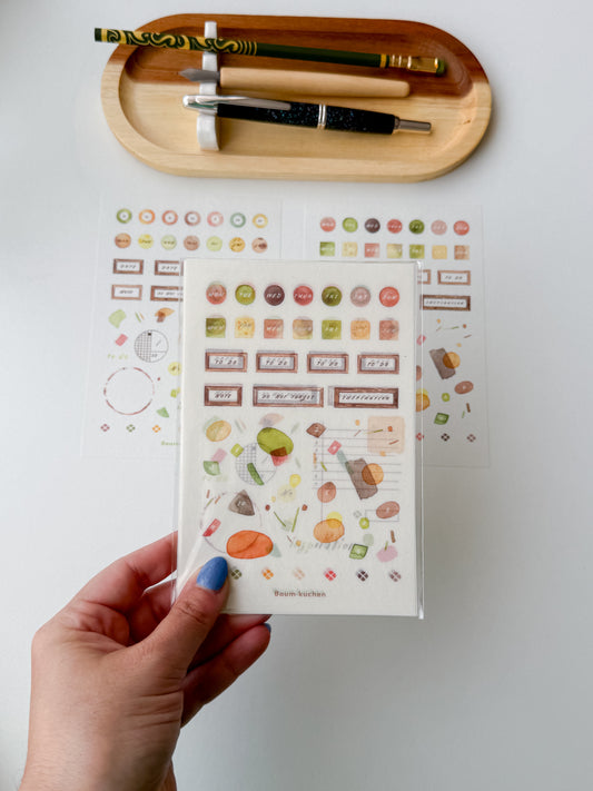 Baum Kuchen - Stickersheet - Analogue Cafe