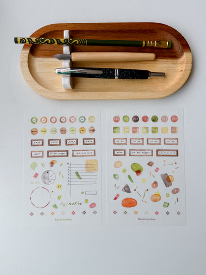 Baum Kuchen - Stickersheet - Analogue Cafe