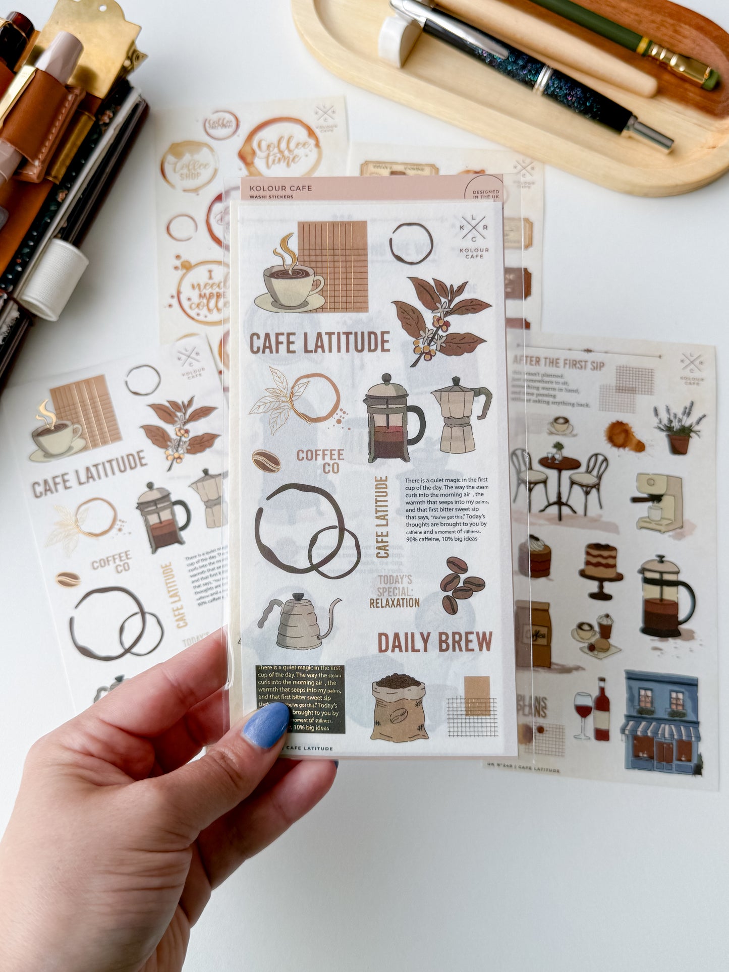Kolour Cafe - Café Lattitude - Stickersheet set of 5 sheets