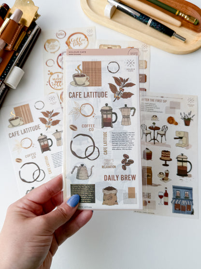 Kolour Cafe - Café Lattitude - Stickersheet set of 5 sheets