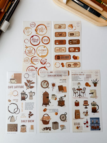 Kolour Cafe - Café Lattitude - Stickersheet set of 5 sheets