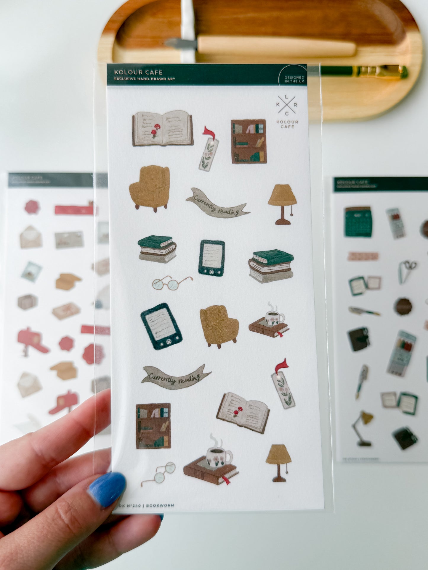 Kolour Cafe - Bookworm - Stickersheet