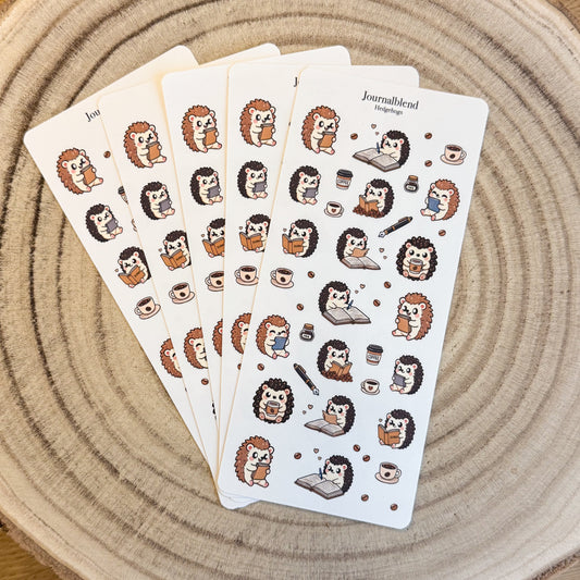 Stickersheet - Hedgehogs
