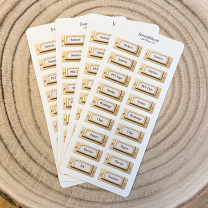 Stickersheet - Label plates 4.0