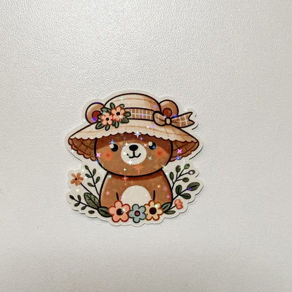 Sparkling bear - diecut stickers (6 designs)