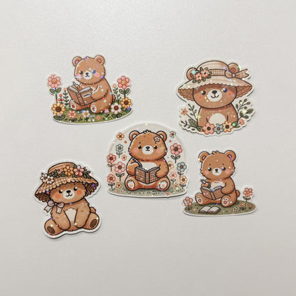 Sparkling bear - diecut stickers (6 designs)