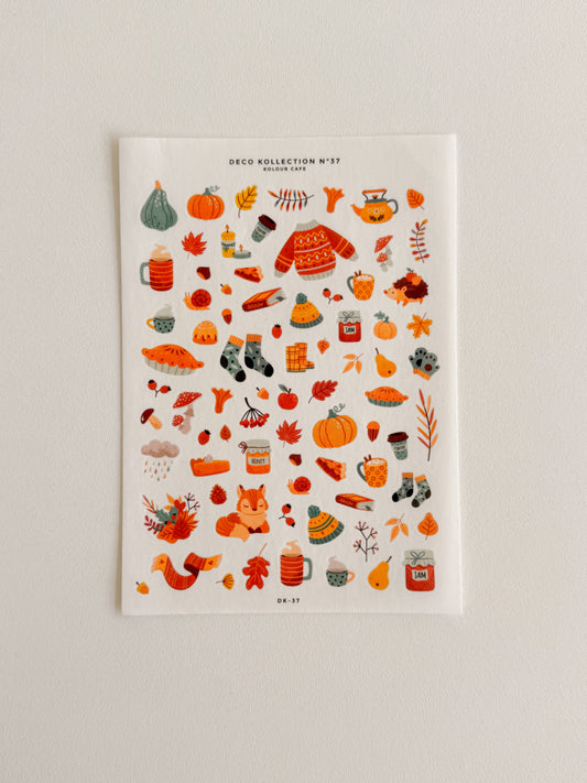 Kolour Cafe - N37 Autumn hygge - Stickersheet
