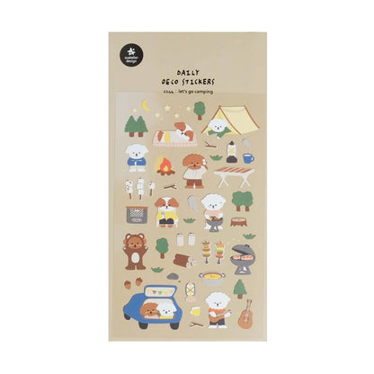 1144 - let's go camping - Stickersheet