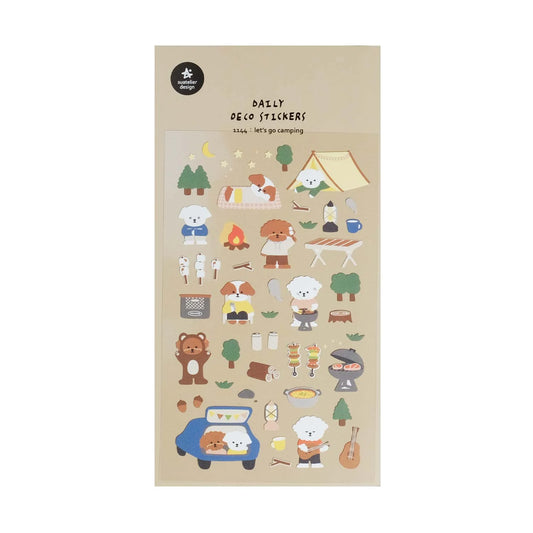 1144 - let's go camping - Stickersheet