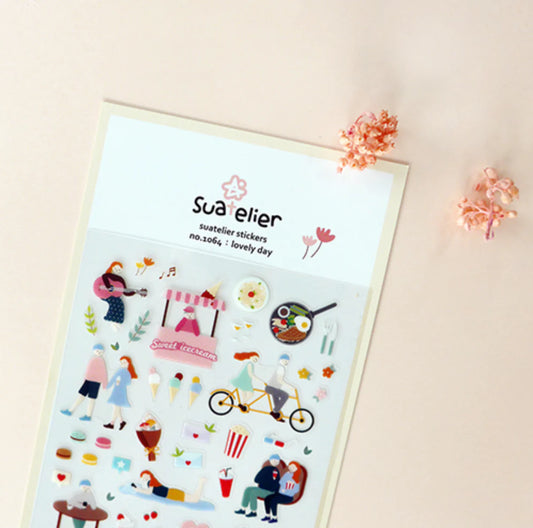 1064 - lovely day - Stickersheet