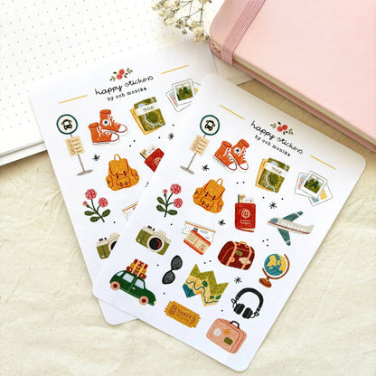 Reiziger - Stickervel | Accessoire voor vakantieplanner