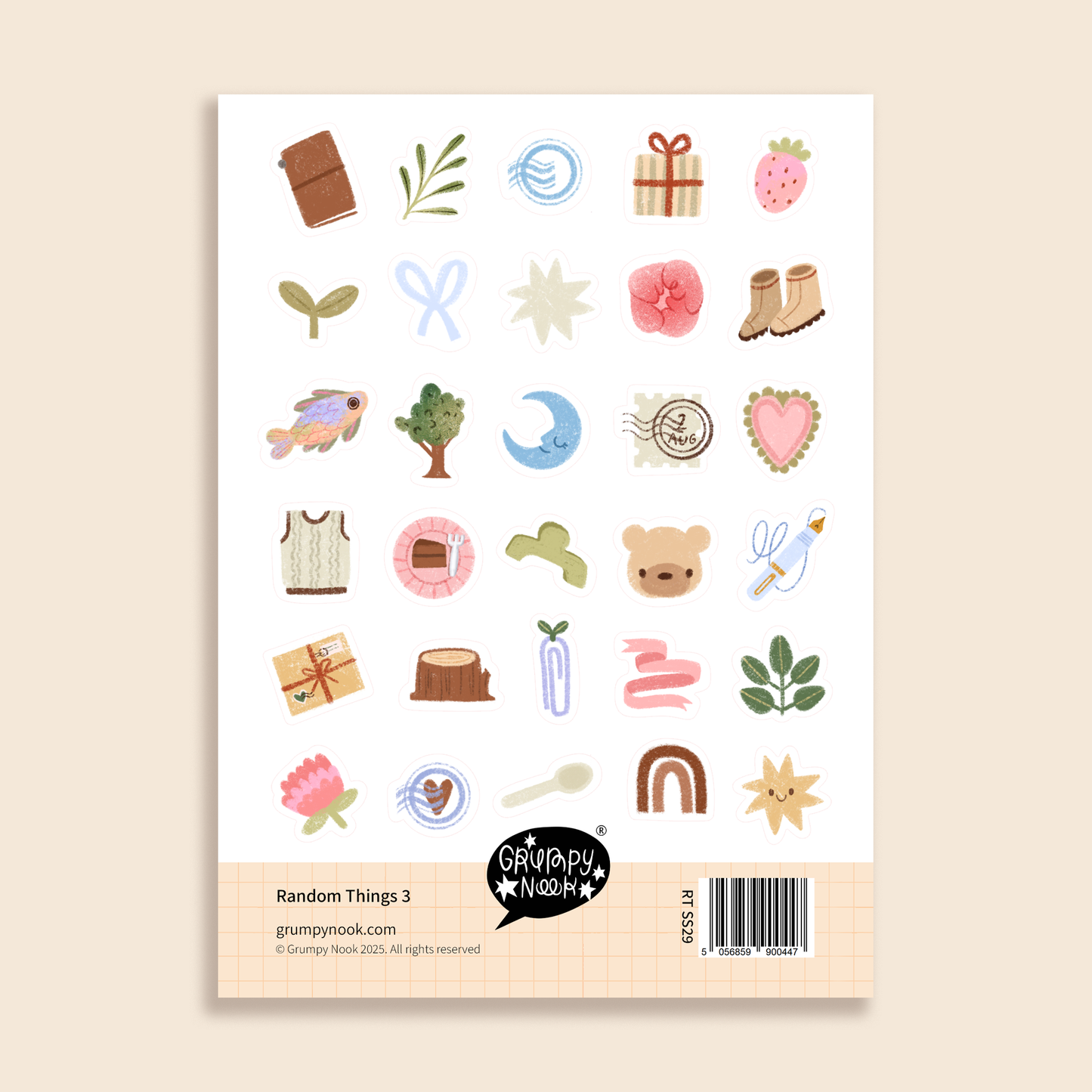 Grumpy Nook - stickersheet - Random Things 3
