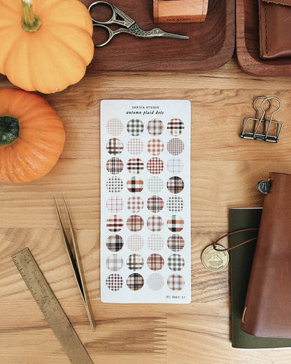 Sarica Studio - Autumn plaid dots