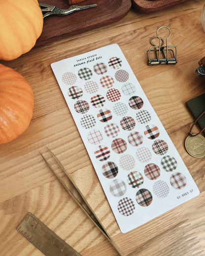 Sarica Studio - Autumn plaid dots
