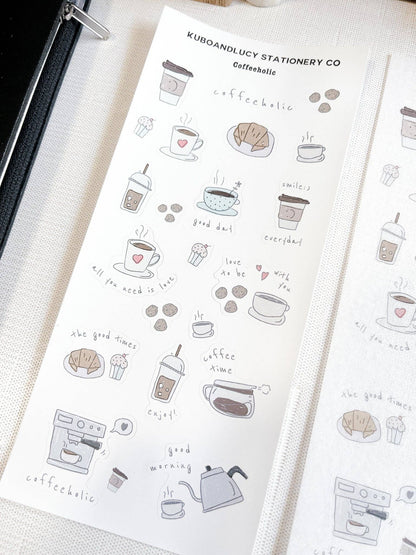 Kuboandlucy - Stickervel voor koffieverslaafden