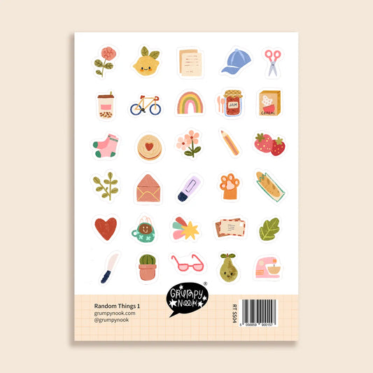 Random Things 1 -stickersheet - Grumpy Nook