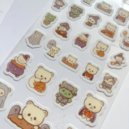 Kubo and Lucy - Halloween Bears - Sticker sheet